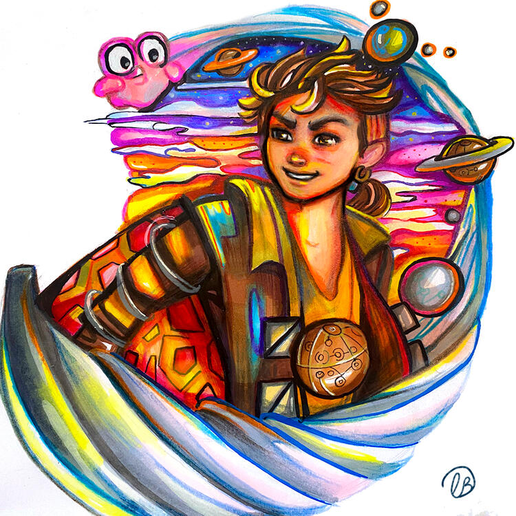 Simple Circular Layout With Background: $50+